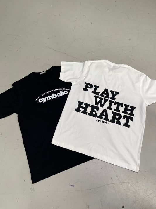Red Cymbals T-Shirt Cymbolic - Play with Heart T-shirt Cymbolic - Play with Heart T-shirt